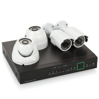 Комплект AHD-видеонаблюдения на 4 камеры "улица + помещение" (2 МП, 1080p, FullHD)