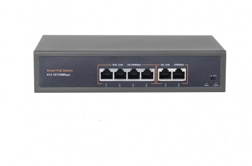 PoE-коммутатор 4-портовый F0420FBL-A (4POEx100MB/s + 2UpLink x 100MB/s / 75W) 