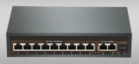 PoE-коммутатор 9-портовый F0920FBL-A (9POEx100MB/s + 2UpLink x 100MB/s / 120W)